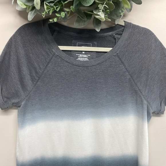 Sonoma The Supersoft Top Short Cuffed Sleeve Gray Ombre M - Picture 2 of 15